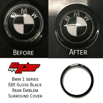 GLOSS BLACK BMW 125I REAR BOOT EMBLEM 